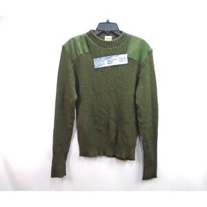 Green Ribbed Crewneck Sweater - Unbranded
